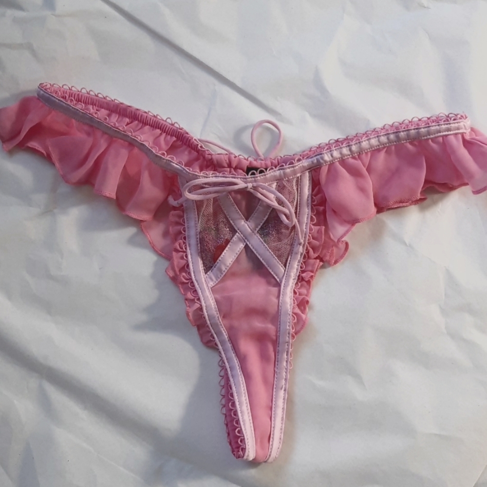 For love and lemons women thong panties size xxs pink 💗 NWOT